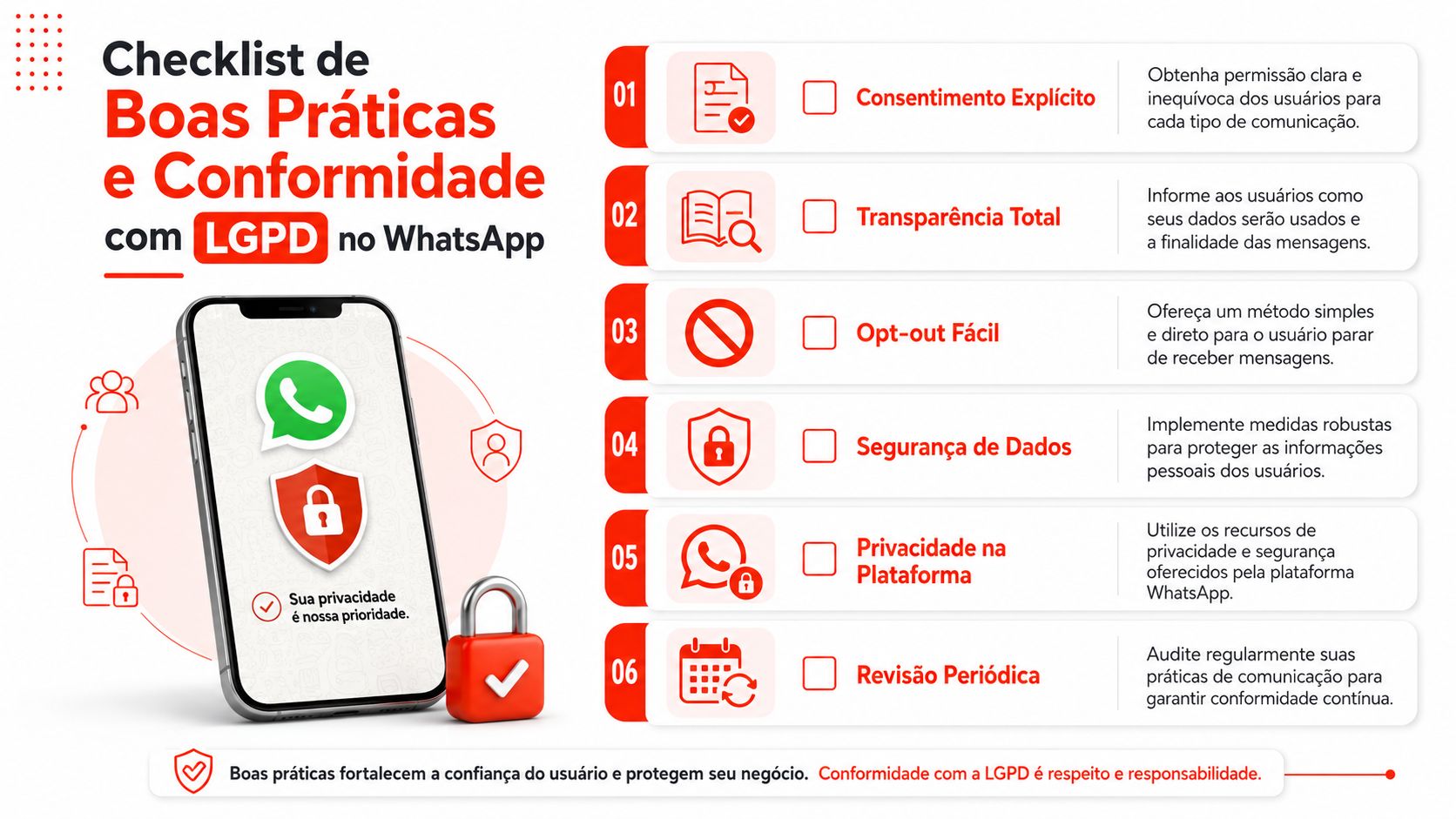 Melhores práticas e conformidade com a LGPD