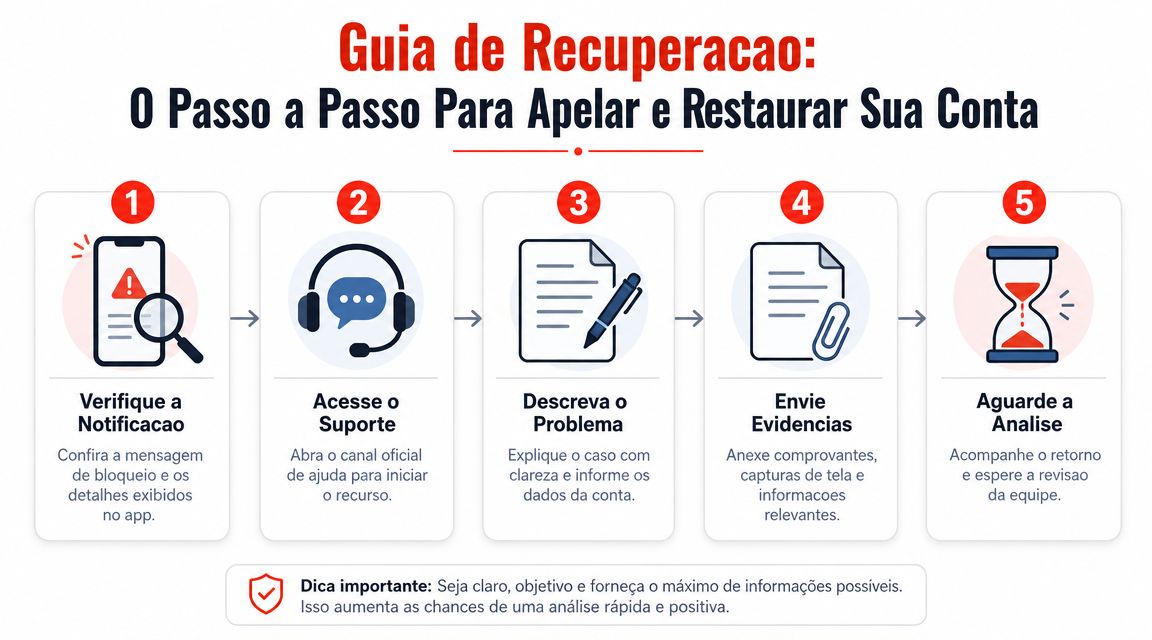 Guia de Recuperação: O Passo a Passo Para Apelar e Restaurar Sua Conta