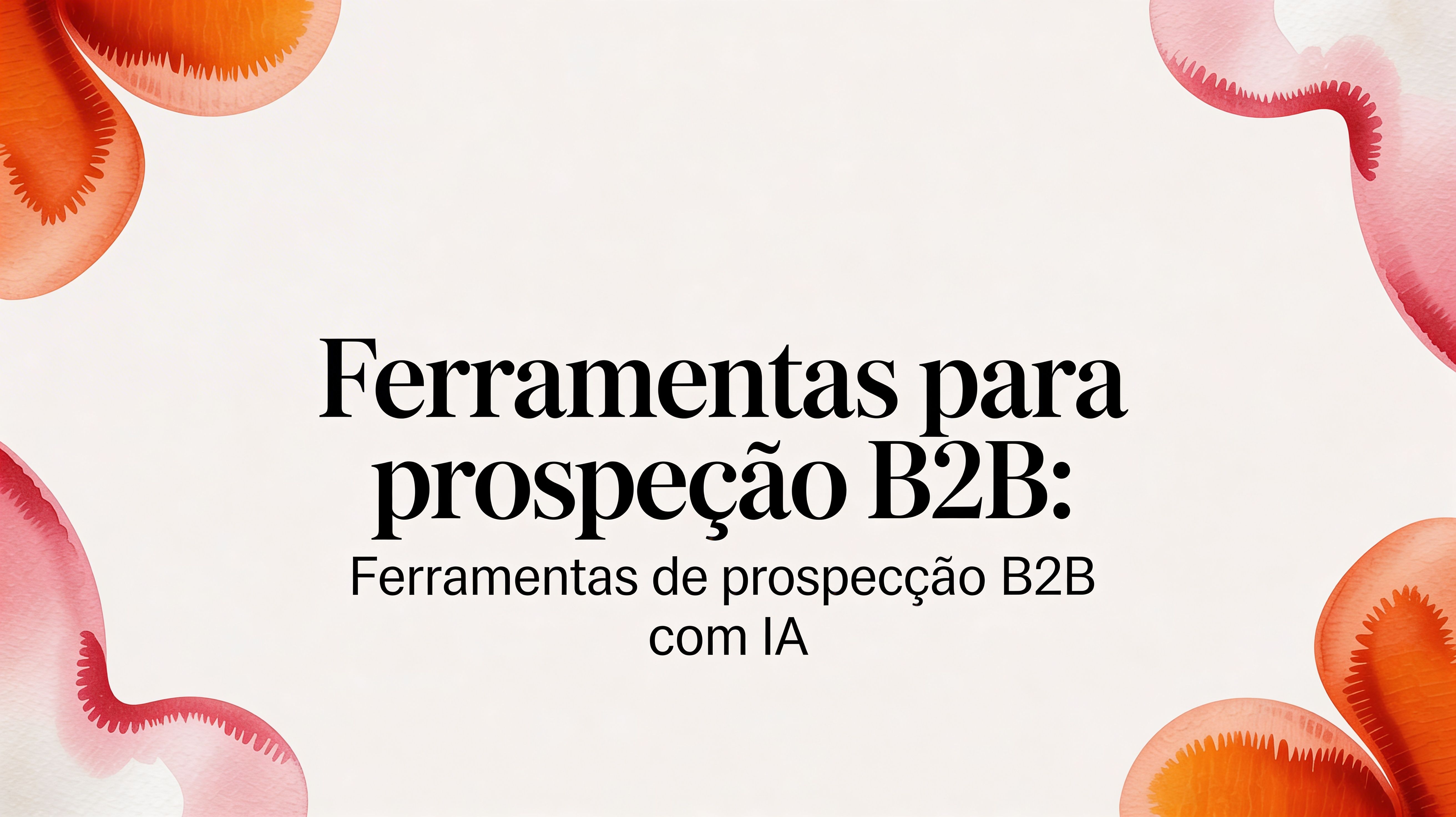 B2b prospecting tools abstract