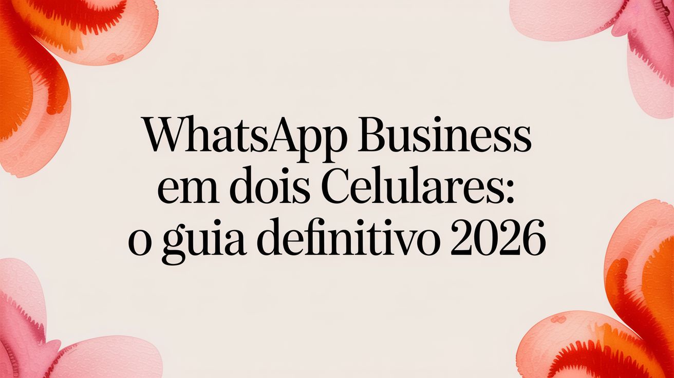 Whatsapp business on two phones