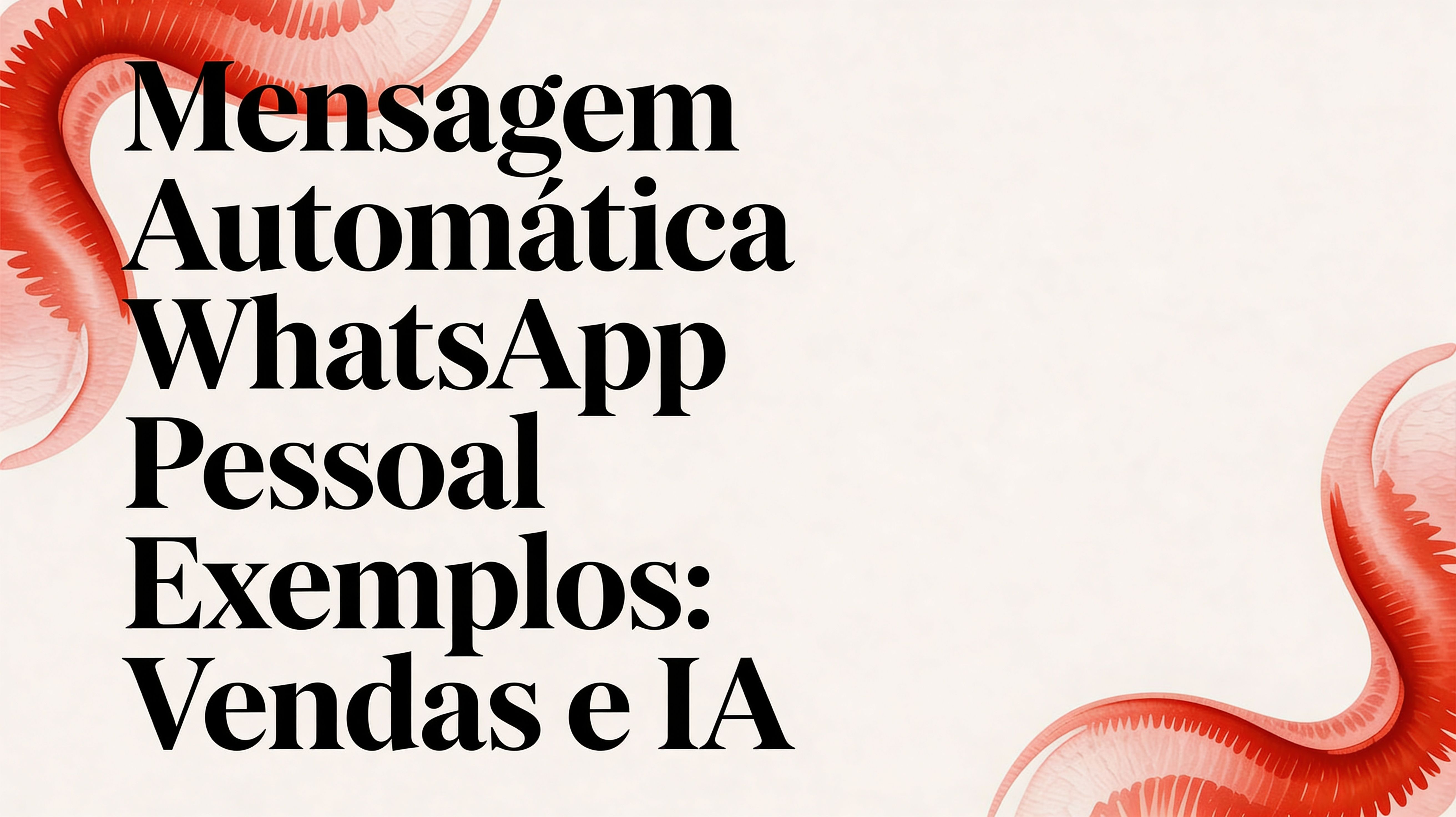 Personal whatsapp automatic message examples ai whatsapp
