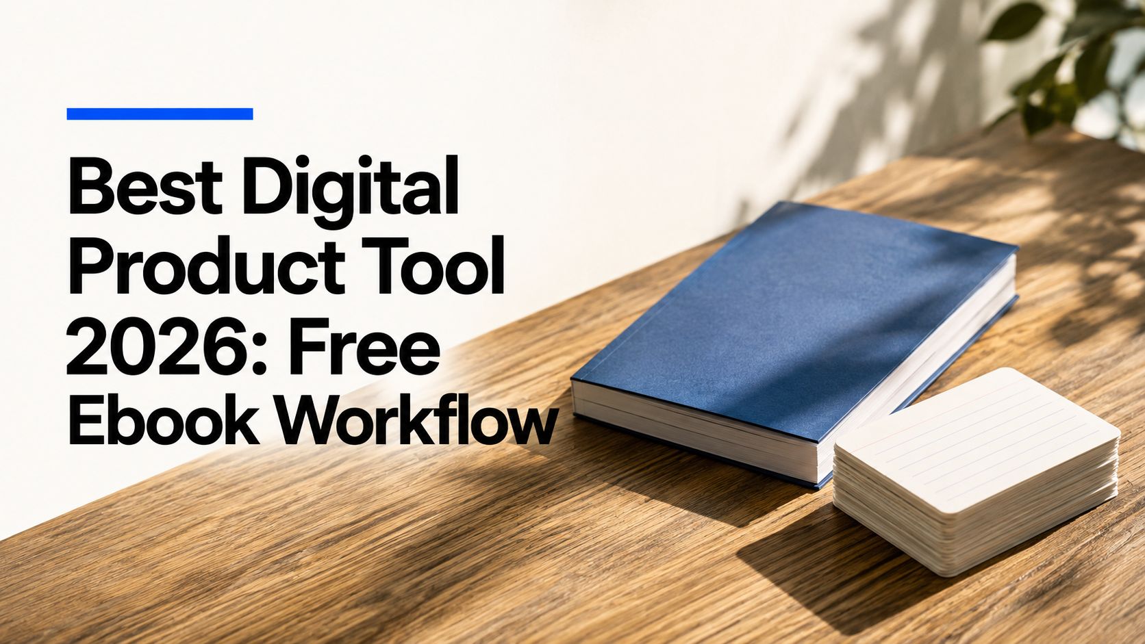Best Digital Product Tool 2026: Free Ebook Workflow