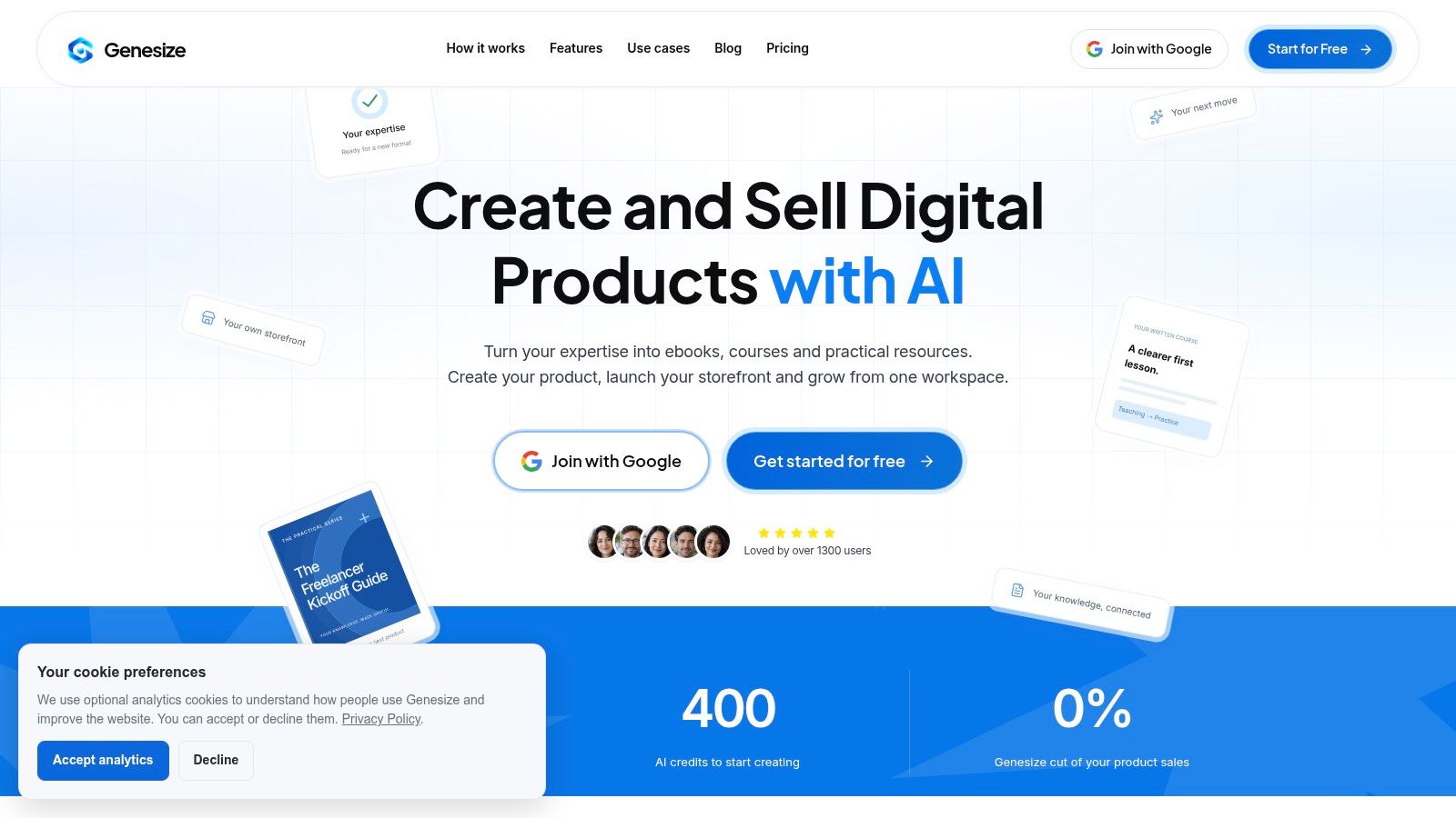 Screenshot from https://www.genesize.io