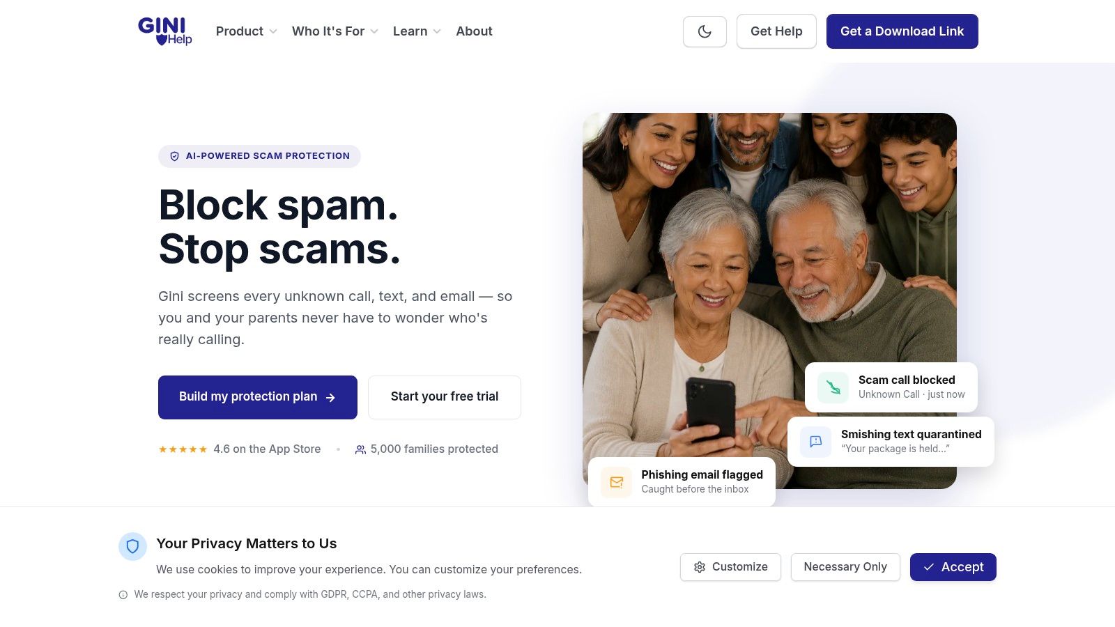 Screenshot from https://ginihelp.com