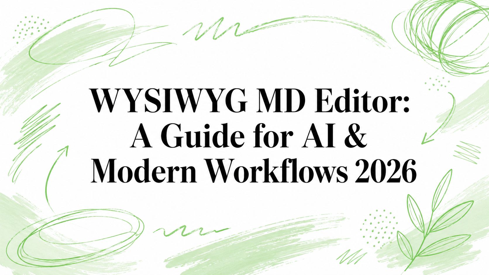 WYSIWYG MD Editor: A Guide for AI & Modern Workflows 2026
