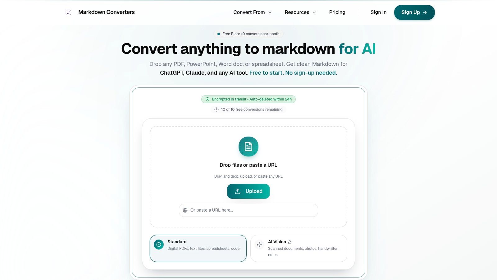 Screenshot from https://markdownconverters.com