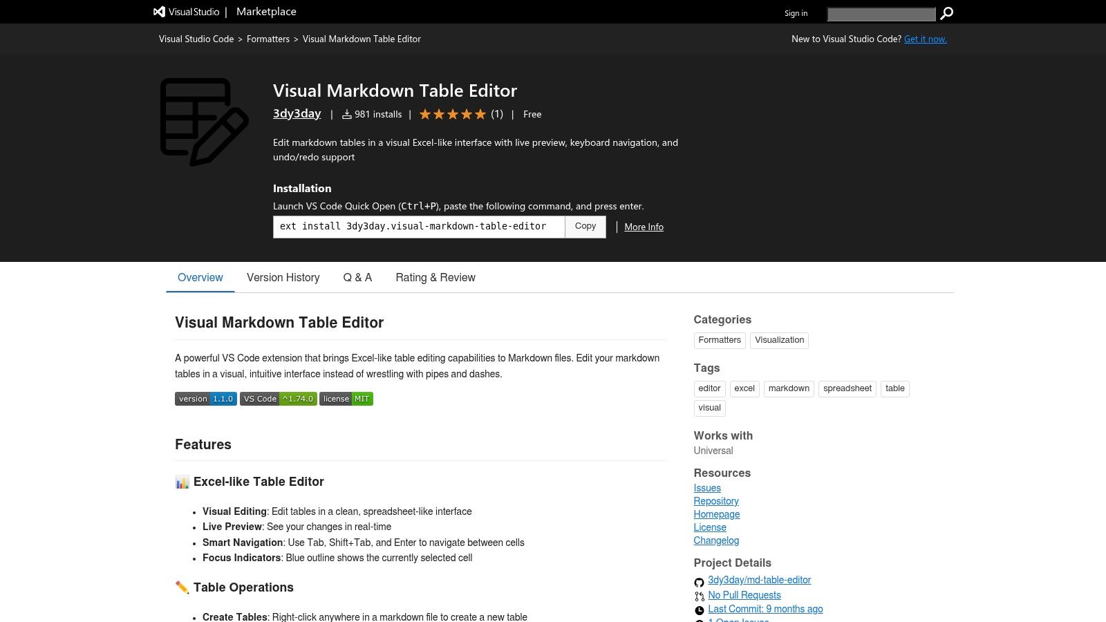 Screenshot from https://marketplace.visualstudio.com/items?itemName=3dy3day.visual-markdown-table-editor