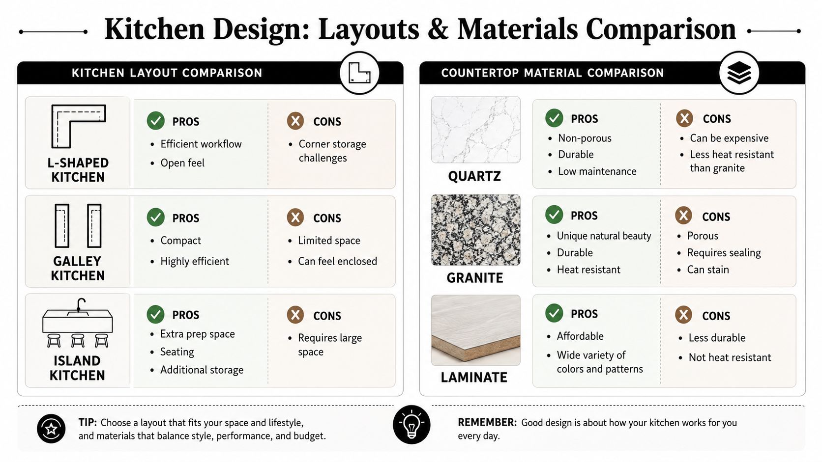 Navigating Design Layout and Material Selections