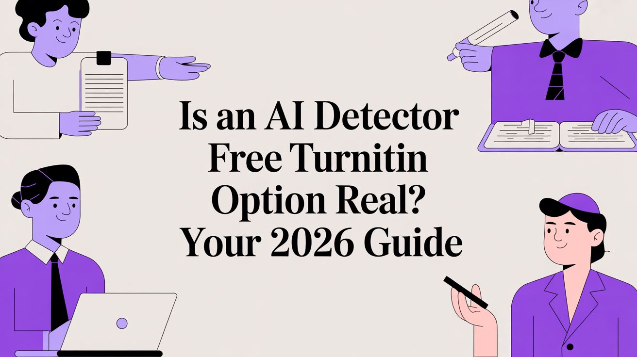 Is an AI Detector Free Turnitin Option Real? Your 2026 Guide | AI Image ...