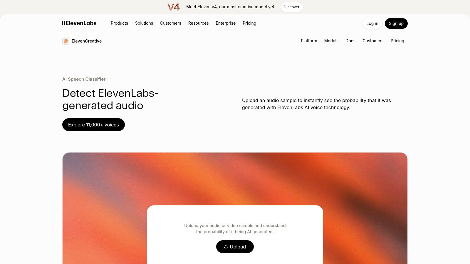 ElevenLabs Audio Detector