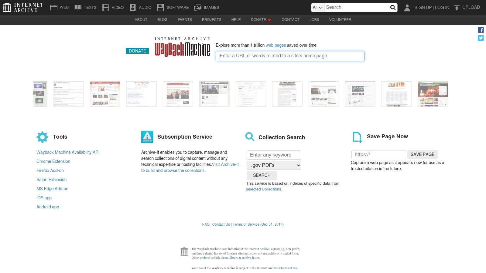 Internet Archive, Wayback Machine