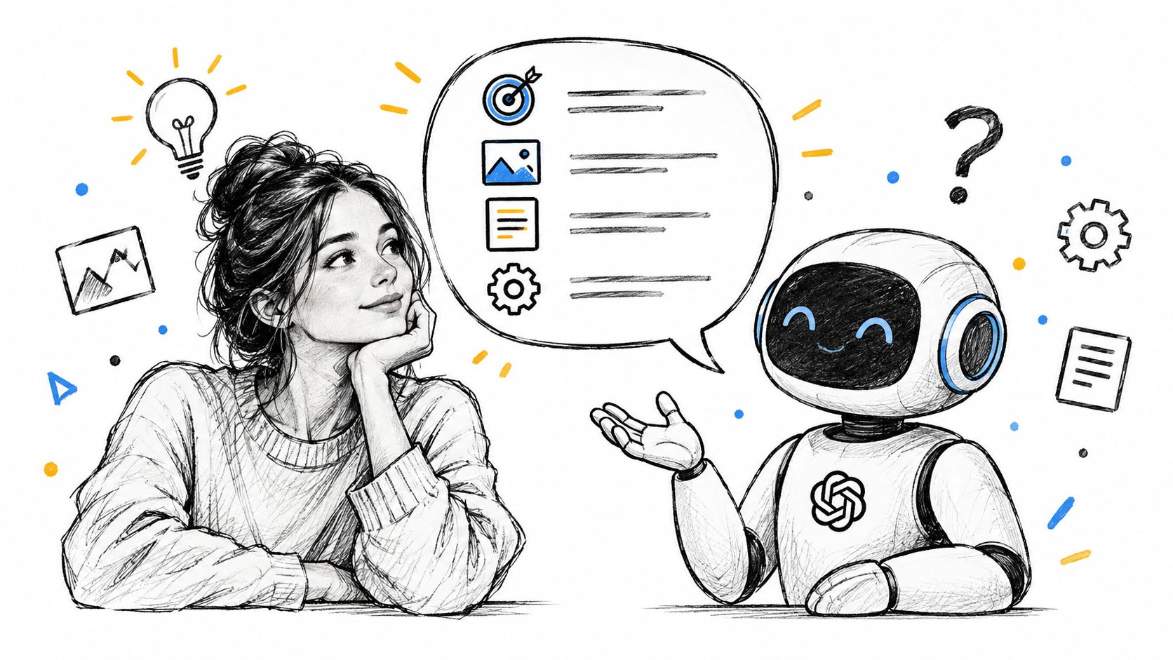 An illustration of an AI agent manager overview
