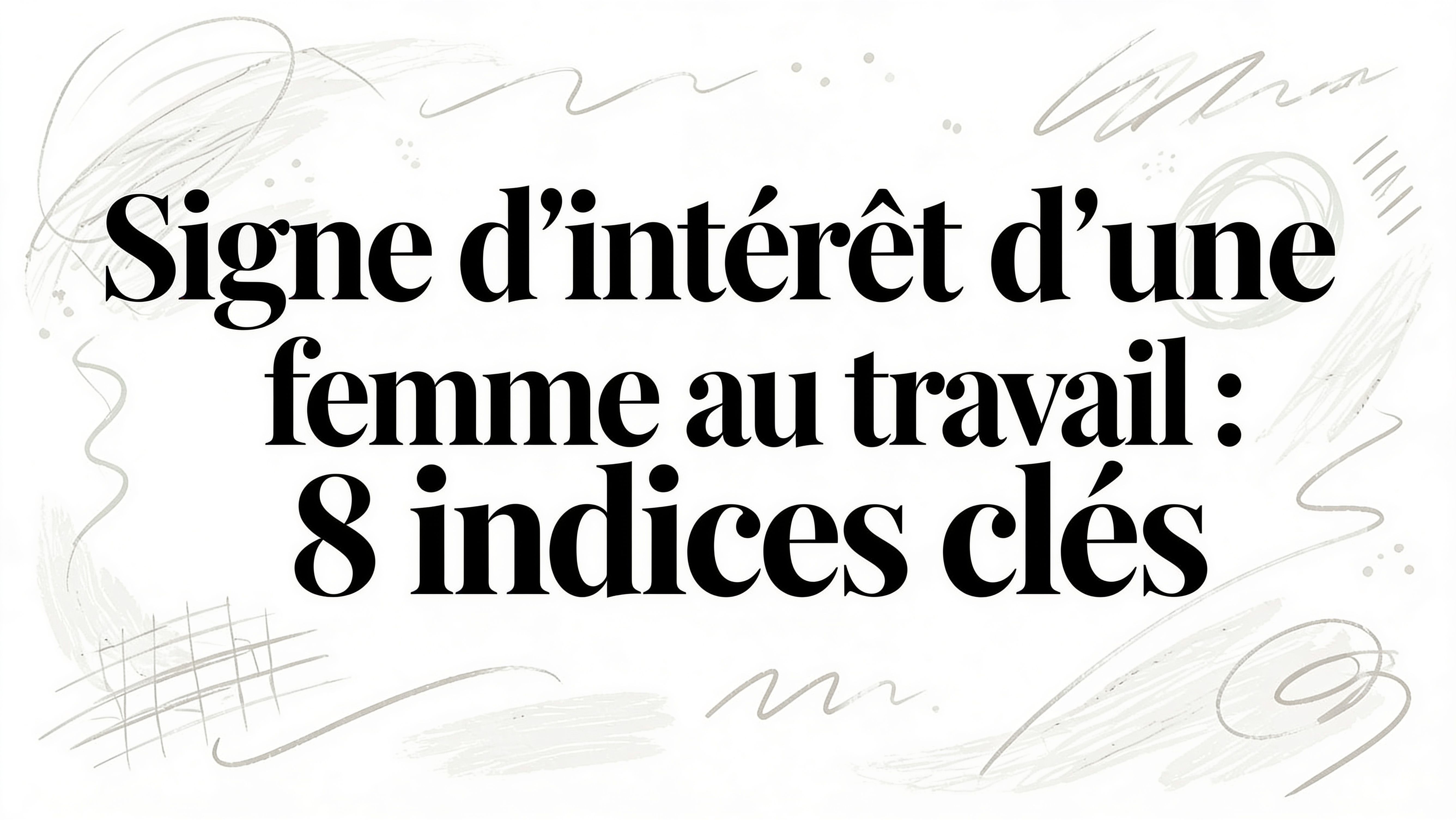 Signe d intérêt d une femme au travail : 8 indices clés