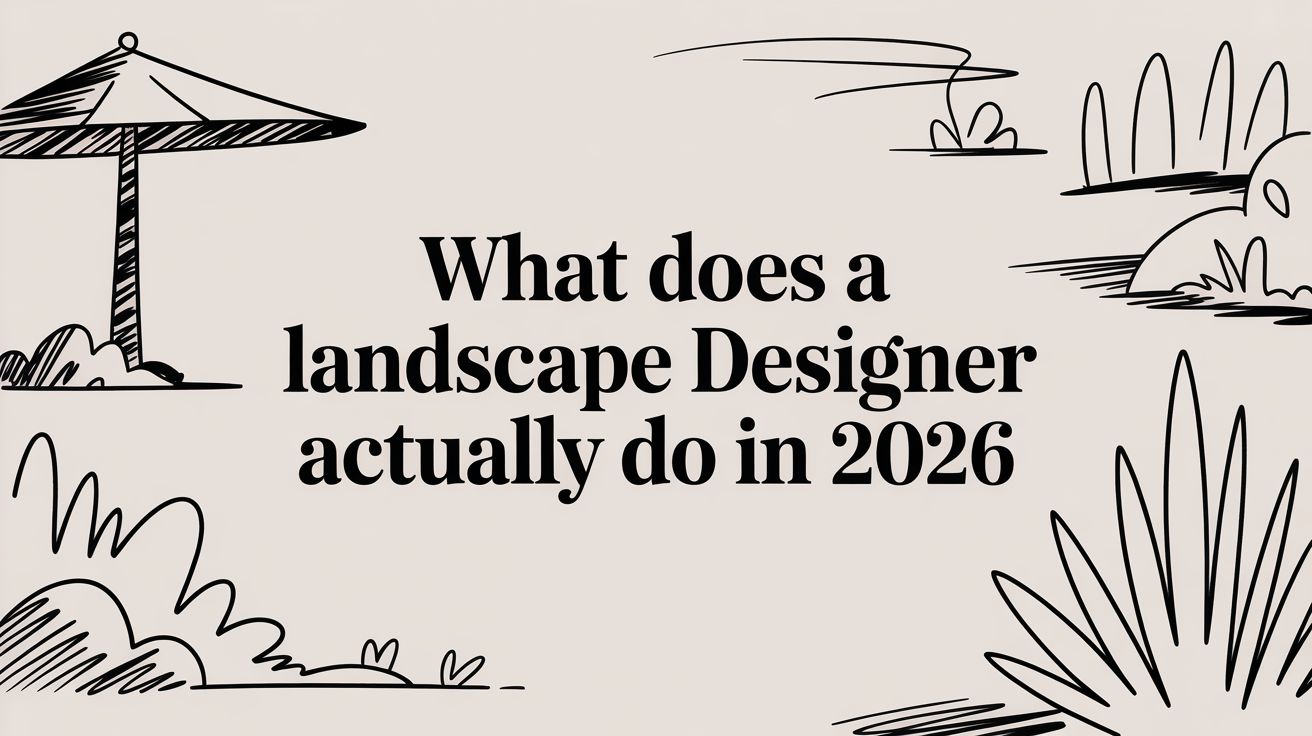 What Does a Landscape Designer Actually Do in 2026 | Curb Appeal AI