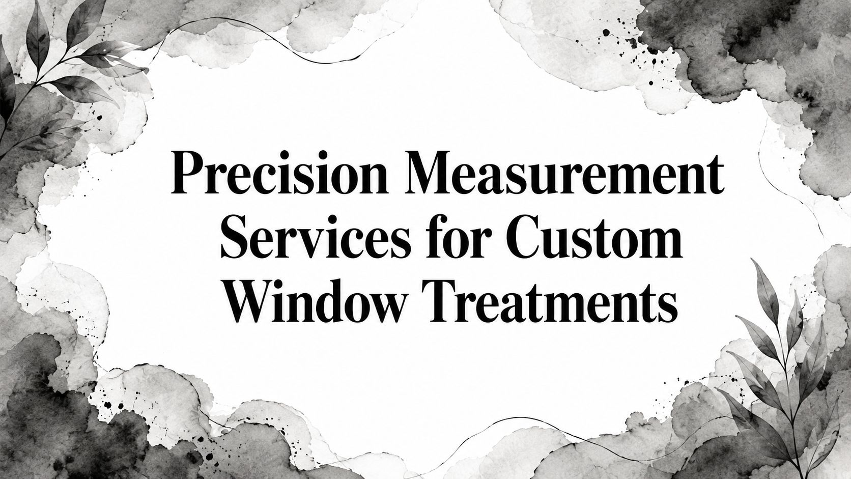 Precision Measurement Services for Custom Window Treatments