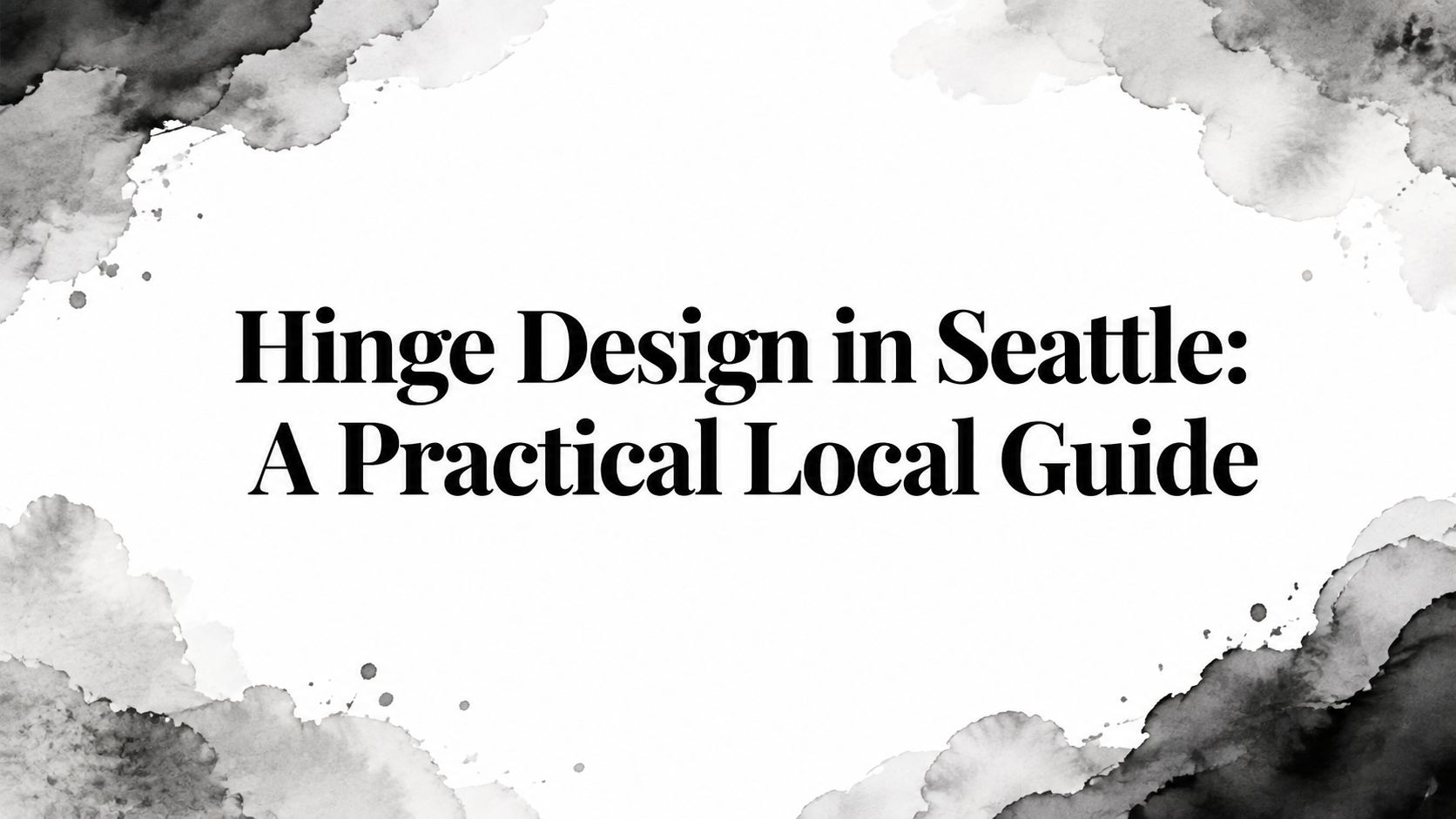 Hinge Design in Seattle: A Practical Local Guide
