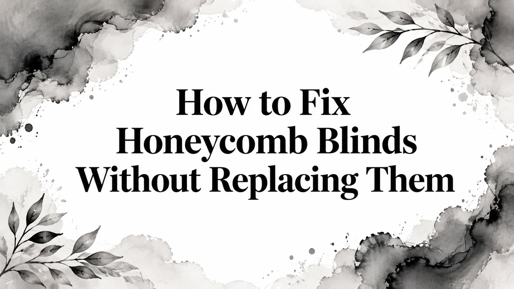 How to Fix Honeycomb Blinds Without Replacing Them